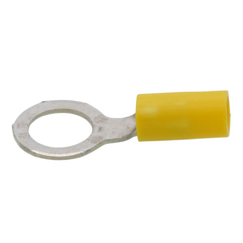 Vinyl Insulated Closed Ring Terminal, 12-10 AWG, Bolt 3/8" (Copper)