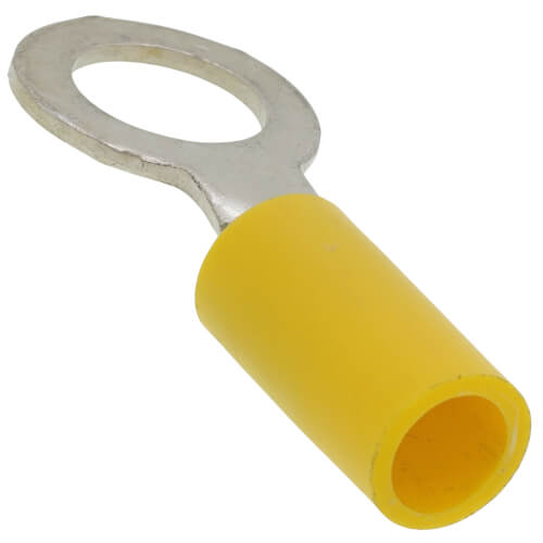 Main product image of Vinyl Insulated Closed Ring Terminal, 12-10 AWG, Bolt 5/16" (Copper)