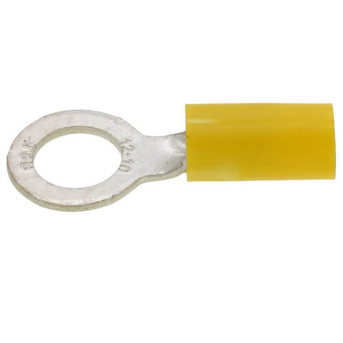 Main product image of Vinyl Insulated Closed Ring Terminal, 12-10 AWG, Bolt 5/16" (Copper)
