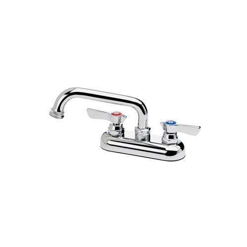 Main product image of Silver Series 4" Center Laundry Tub Faucet w/ 6" Spout & Hose Adapter, 11-450L