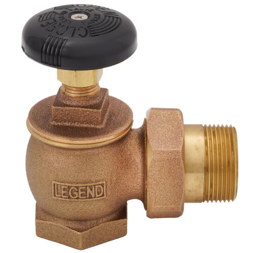 Main product image of 1-1/4" T-431 (FNPT X MNPT) Bronze Steam Angle Radiator Valve