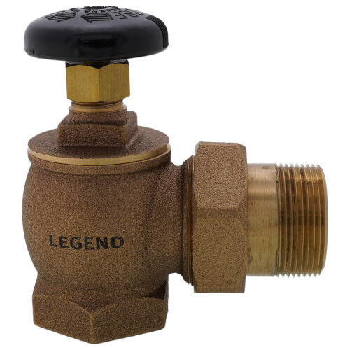 Main product image of 1-1/2" T-431 (FNPT X MNPT) Bronze Steam Angle Radiator Valve