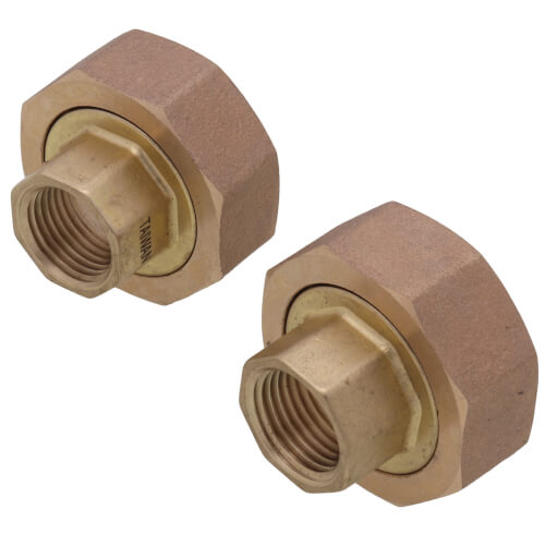 Main product image of 1/2" Bronze Half-Union Freedom Flange, NPT (Pair)
