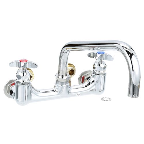 Main product image of Big-flo Mixing Faucet, 8" Wall Mount, 12" Swing Nozzle, 00ll Inlet Elbows, B-0290