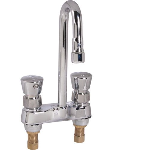 Main product image of Metering Fct, Deck Mt, 4" Centers, Swivel/rigid Gooseneck, Push Button Handles, B-0834