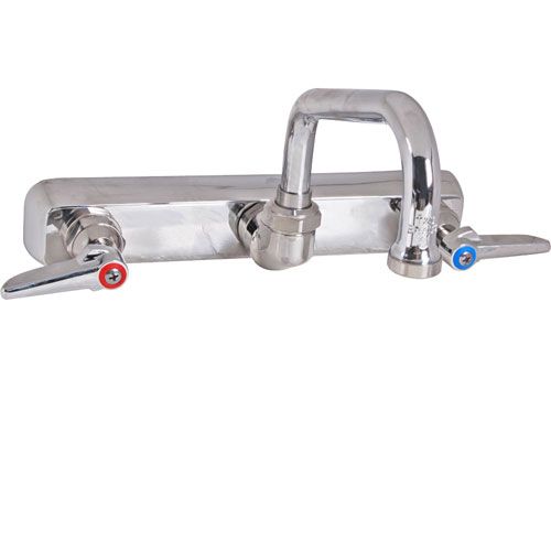 Main product image of Workboard Faucet, Wall Mount, 8" Centers, 6" Swing Nozzle, Lever Handles, B-1125