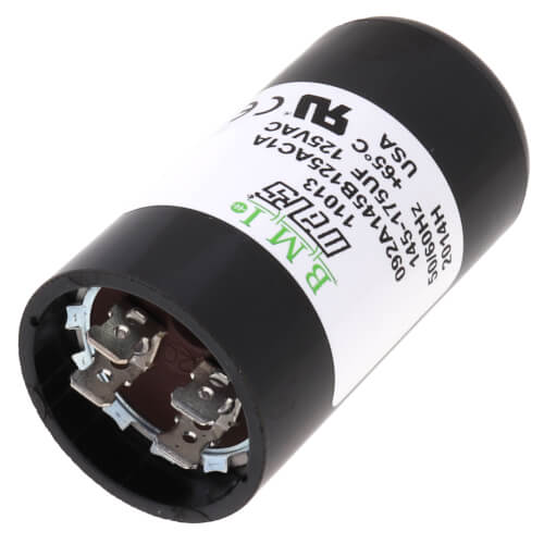 Main product image of 145-175 MFD Round Start Capacitor (110/125V)