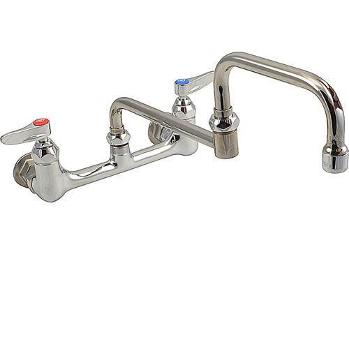 Main product image of Double Pantry Faucet, 8" Wall Mount, 15" Double Joint Swing Nozzle, B-0266