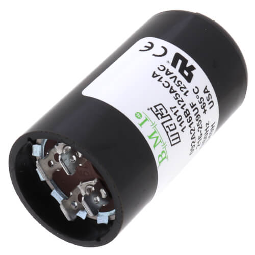 Main product image of 216-259 MFD Round Start Capacitor (110/125V)