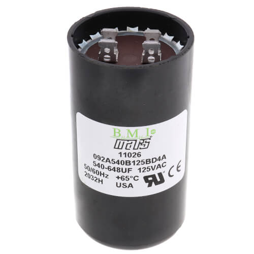 540-648 MFD Round Start Capacitor (110/125V)
