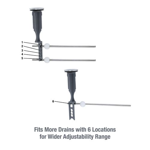 Main product image of Bathroom Pop-up Stopper Replacement for Pop-up Drain Assemblies (Chrome)