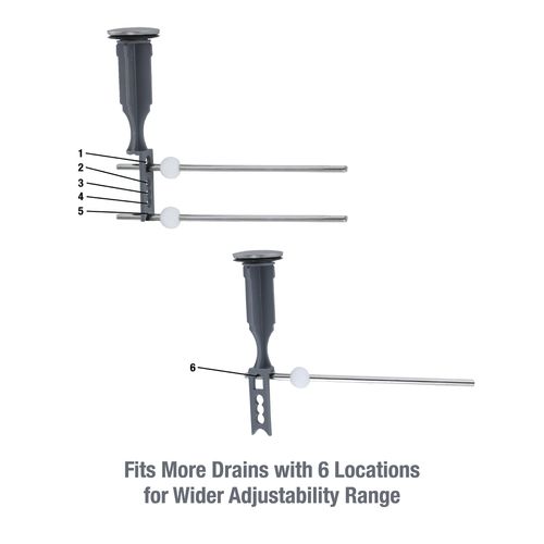 Main product image of Bathroom Pop-up Stopper Replacement for Pop-up Drain Assemblies (Brushed Nickel)