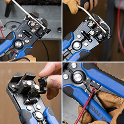 Main product image of Self-Adjusting Wire Stripper/Cutter (Solid 10-20, Stranded 12-22)