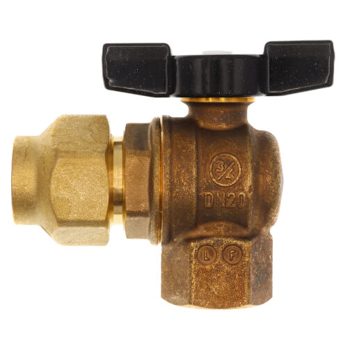 Main product image of T-443NL, 3/4" Flare x FNPT Forged Brass Ball-Type Meter Valve (Lead Free)