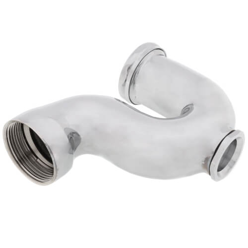 1-1/2" IPS x 1-1/4" SJ Nut NY Regular Trap with Cleanout (Chrome Plated)
