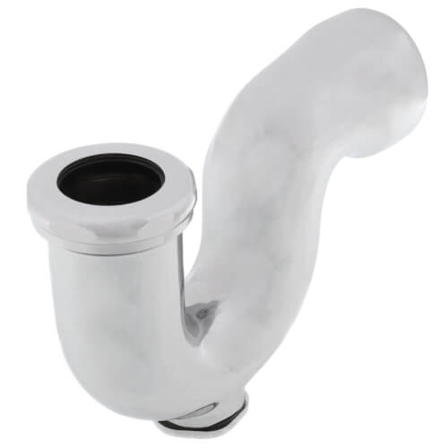1-1/2" IPS x 1-1/4" SJ Nut NY Regular Trap with Cleanout (Chrome Plated)