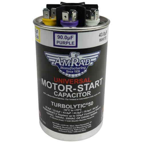 23-302 MFD Turbolytic 50 Universal Start Capacitor (125-330V)