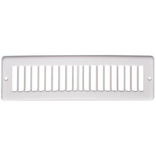 Main product image of 10" x 2" (Wall Opening Size) White Toe-Space Grille (420 Series)