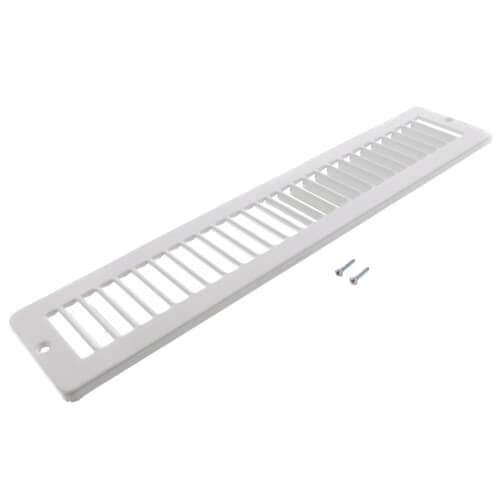 Main product image of 14" x 2" (Wall Opening Size) White Toe-Space Grille (420 Series)
