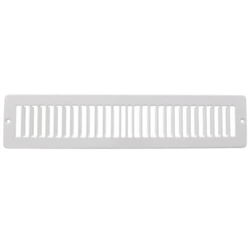 Main product image of 14" x 2" (Wall Opening Size) White Toe-Space Grille (420 Series)