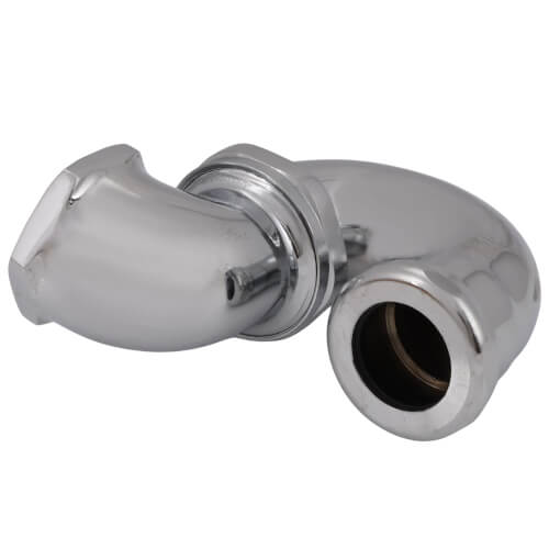 Main product image of 1-1/2" IPS x 1-1/4" SJ Nut without Cleanout LA Pattern Trap (Chrome Plated)