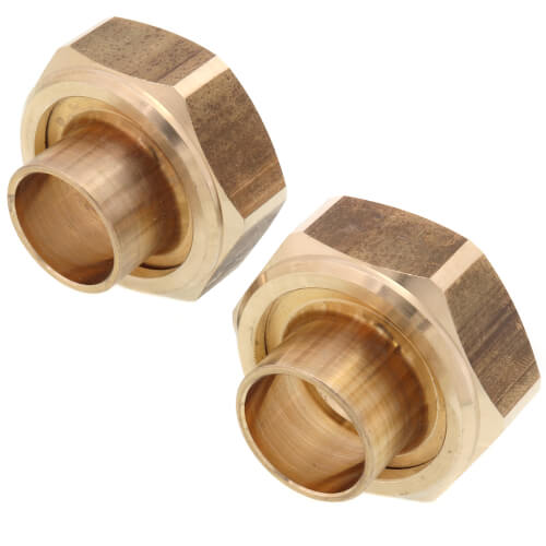 Main product image of UC-3/4S 3/4" Sweat Bronze Half Union Connection (Pair) for NBF Series Circulators - Lead Free