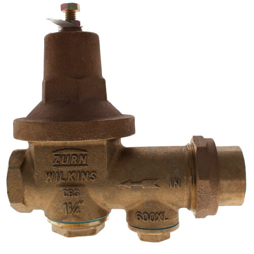 1-1/4" Lead Free FNPT Union x FNPT Pressure Reducing Valve