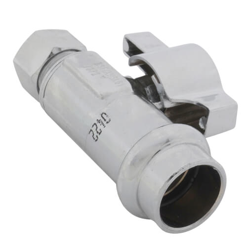 Main product image of 1/2" Press x 3/8" OD Straight Stop Valve
