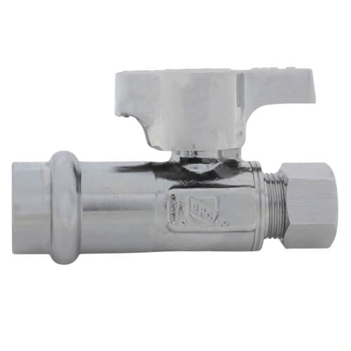 Main product image of 1/2" Press x 3/8" OD Straight Stop Valve