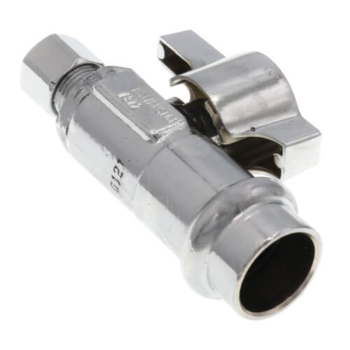 Main product image of 1/2" Press x 1/4" OD Straight Stop Valve