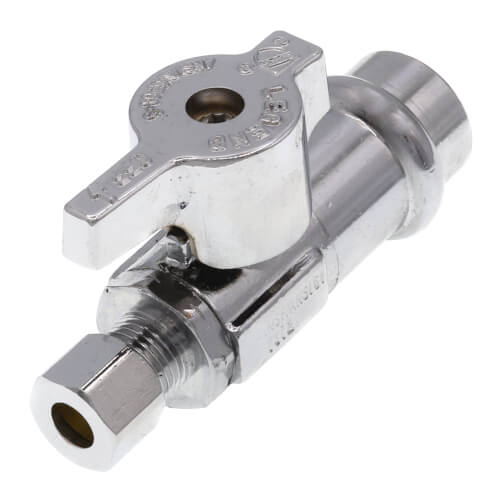 Main product image of 1/2" Press x 1/4" OD Straight Stop Valve