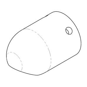 Main product image of Flangeless Shower Head, 1140-000-199
