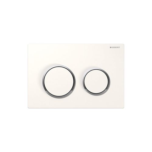 Main product image of Omega 20 Dual Flush 1.6 / .8 GPF Actuator Plate (White||Polished Chrome)