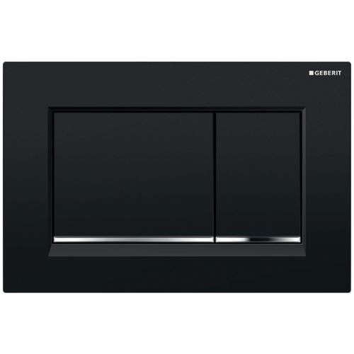 Main product image of Sigma 30 Dual Flush 1.6 / 0.8 GPF Actuator Plate (Black||Polished Chrome)