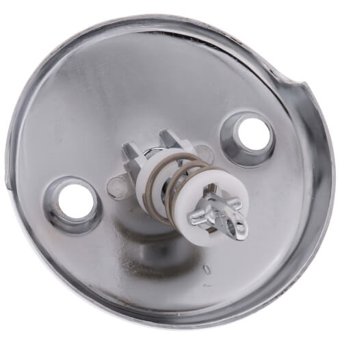 Main product image of Chrome Overflow Plate w/ Trip Lever & Screws