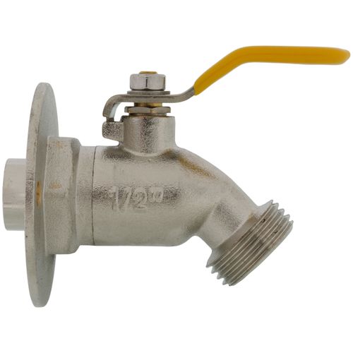 Main product image of 1/2" Sweat Chrome-plated, Oversized Flange Silcock