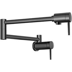 Main product image of Contemporary Wall Mount Pot Filler (Matte Black), 1165LF-BL