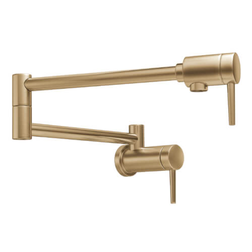 Main product image of Contemporary Wall Mount Pot Filler (Champagne Bronze), 1165LF-CZ