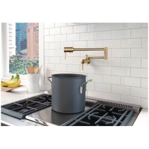 Main product image of Contemporary Wall Mount Pot Filler (Champagne Bronze), 1165LF-CZ