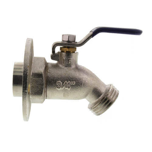 Main product image of 3/4" Sweat Chrome-plated, Oversized Flange Silcock