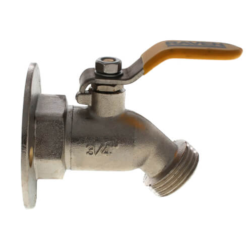 Main product image of 3/4" Threaded Chrome-plated, Oversized Flange Silcock