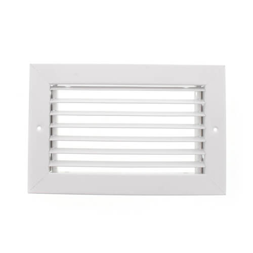 Hart & Cooley 650 Series 10" X 6" Witte Vlakke Muur Retourluchtrooster