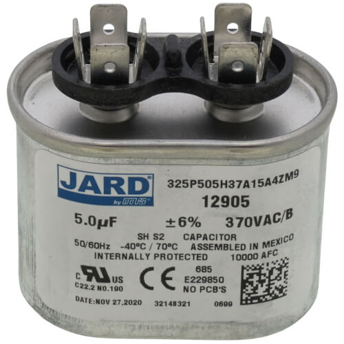 1178116 Heil Quaker (ICP) 1178116 5mfd 440v Oval run capacitor, 1178116