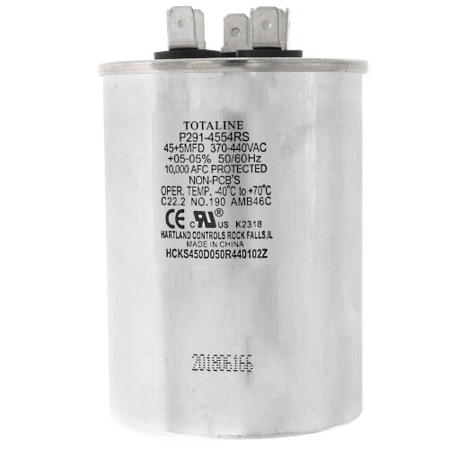 Main product image of 5+45MFD 440V Round Capacitor, 1185330