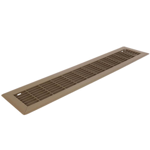 Main product image of 4" x 24" (Wall Opening Size) Golden Sand Floor Return Air Grille (265 Series)