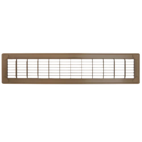 Main product image of 4" x 24" (Wall Opening Size) Golden Sand Floor Return Air Grille (265 Series)