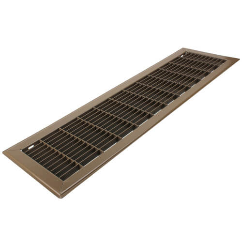 Main product image of 6" x 24" (Wall Opening Size) Golden Sand Floor Return Air Grille (265 Series)