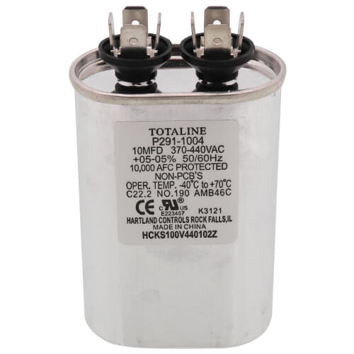Main product image of 10mfd 370/440v Oval Run Capacitor, 1186823