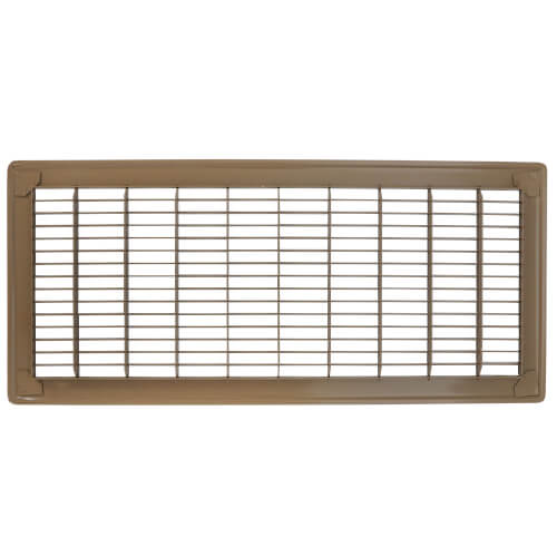 Main product image of 8" x 20" (Wall Opening Size) Golden Sand Floor Return Air Grille (265 Series)