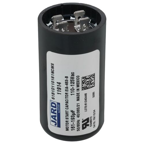Main product image of 161 - 193 MFD Round Start Capacitor (110/125V)